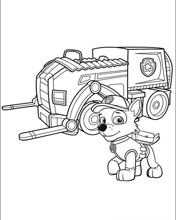 Download Free Paw Patrol Coloring Page