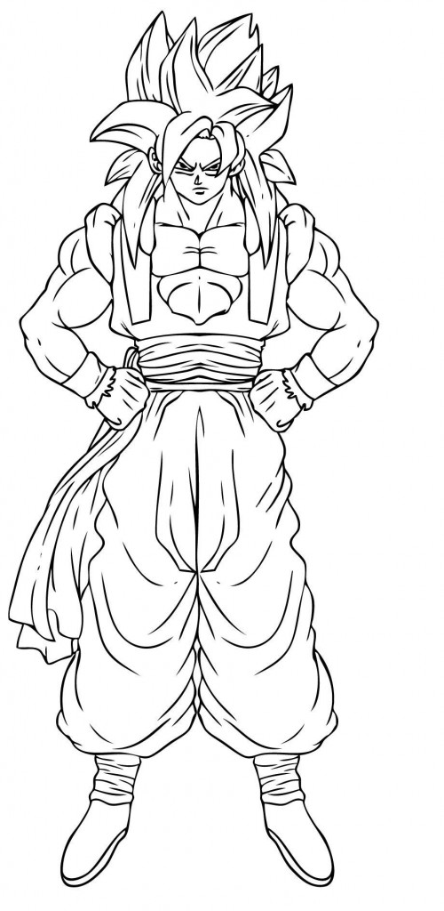 Dragon Ball Z Coloring Pages Goku