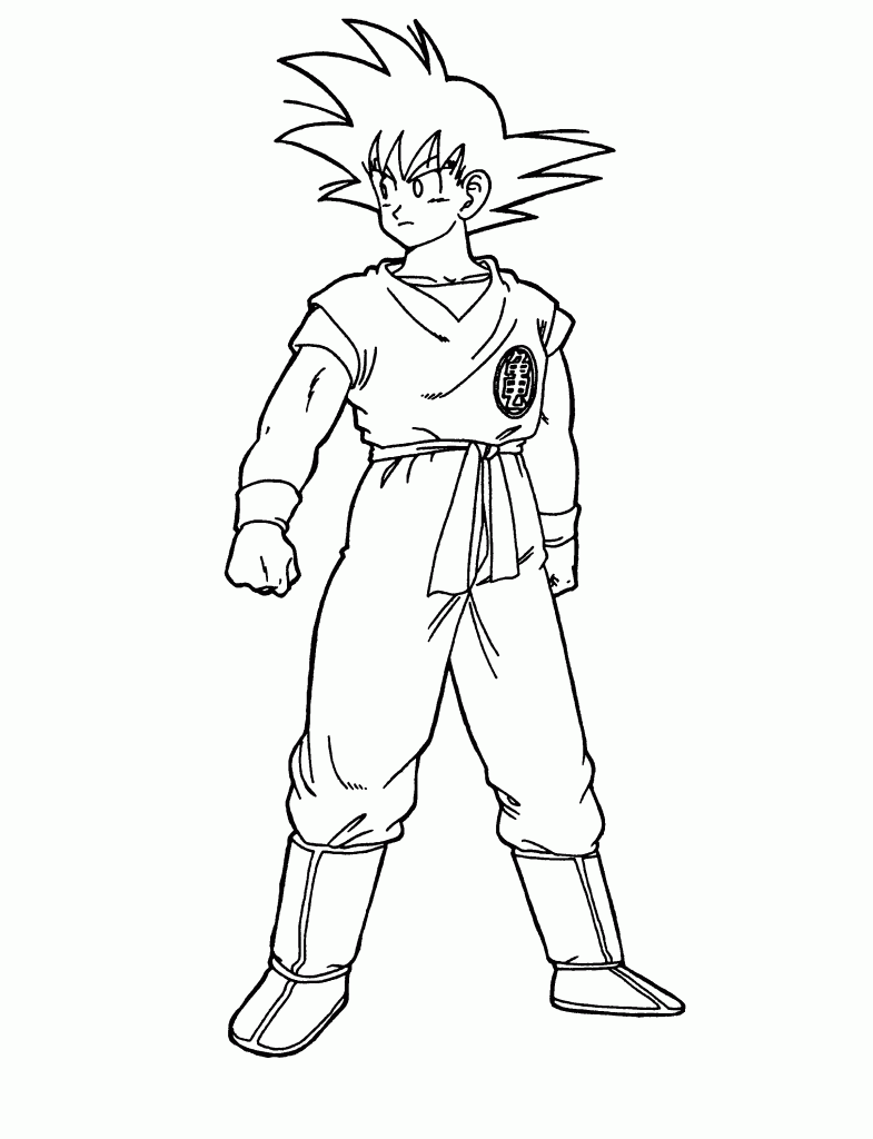 Dragon Ball Z Printables Coloring Pages