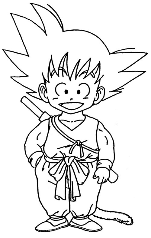 Dragonball Goku Coloring Page