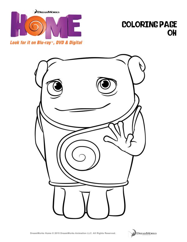 Dreamworks Home Coloring Pages