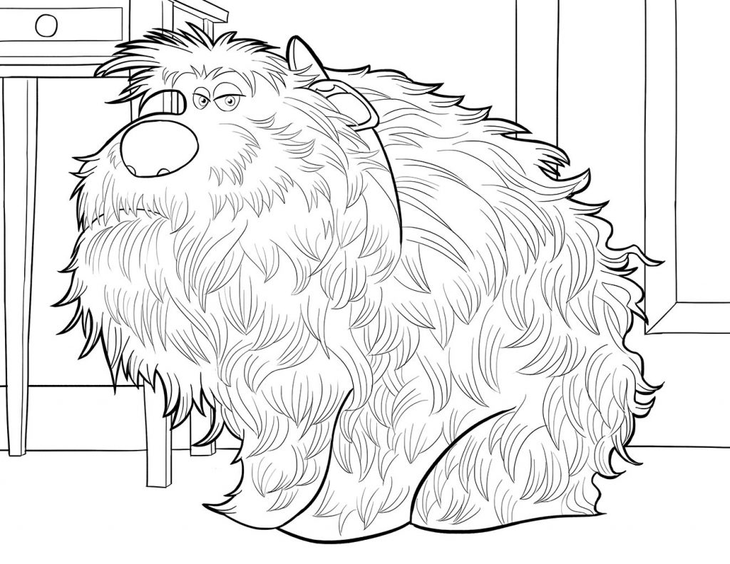 Duke - The Secret Life of Pets Coloring Pages