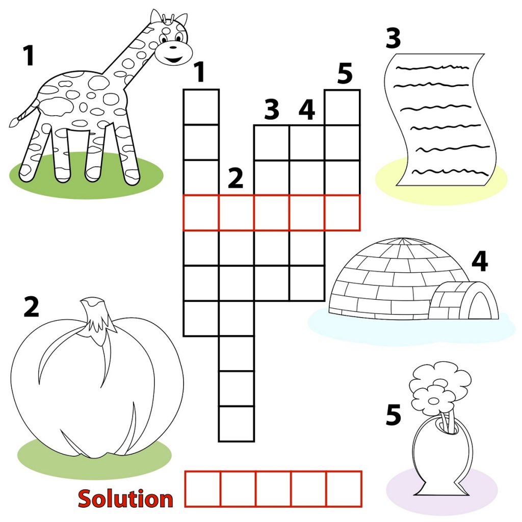 Easy Printable Crossword Puzzles For Kids