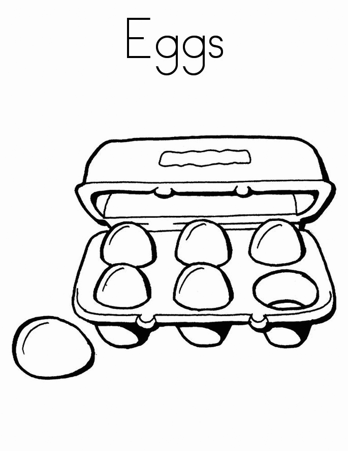 Eggs Coloring Page