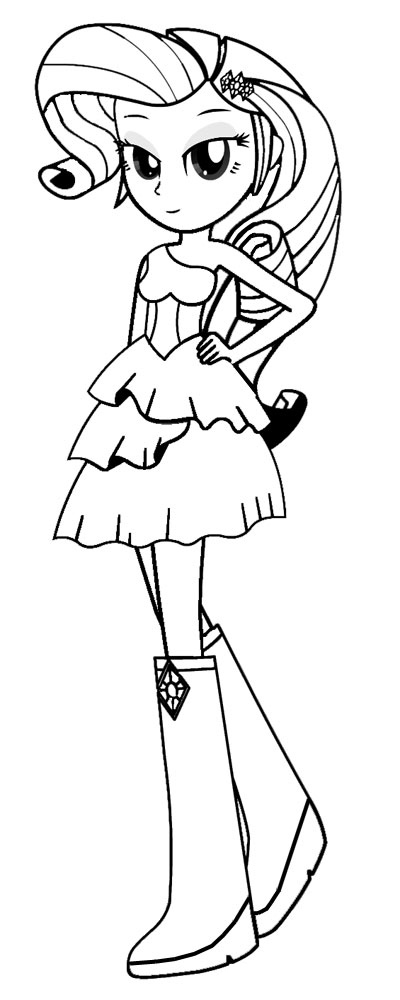 Egirls Rarity Coloring Page