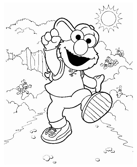 Elmo Coloring Pages For Kids Printable