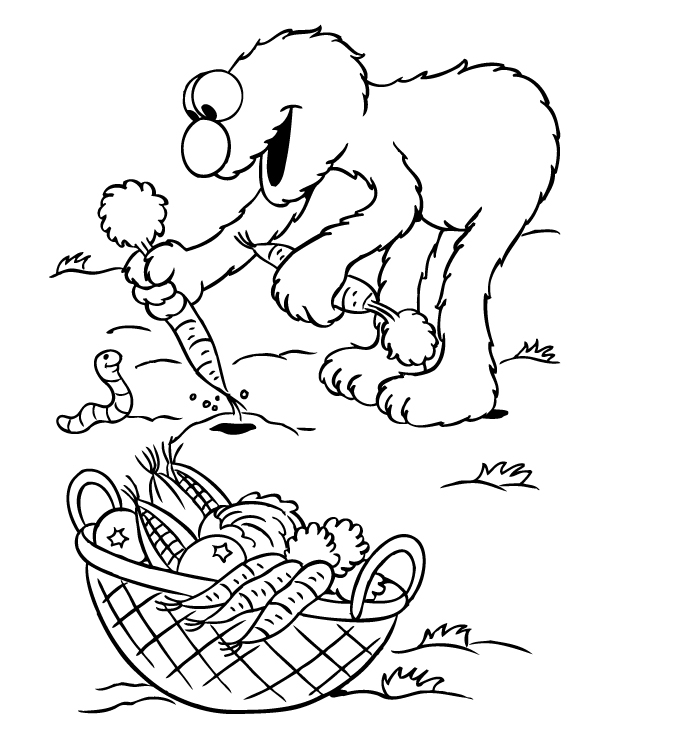 Elmo Coloring Pages For Kids