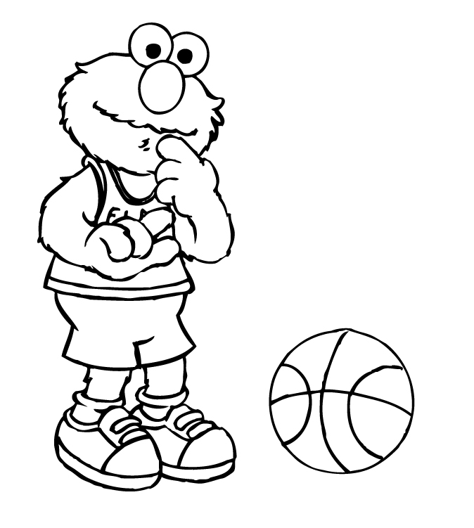 Elmo Coloring Pages Free