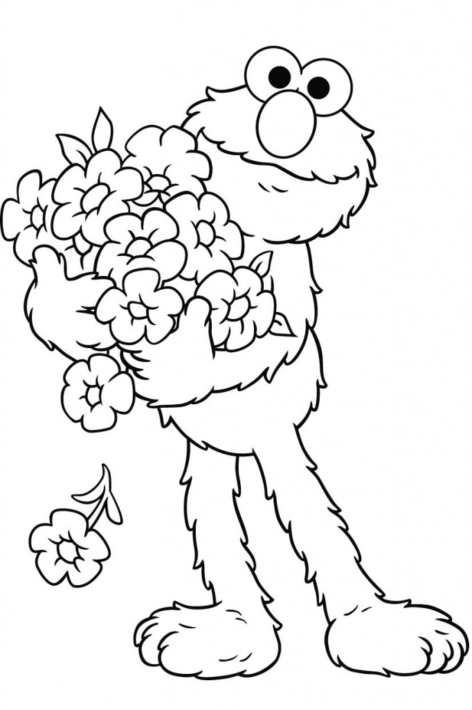 Elmo Printable Coloring Pages