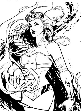 Enchantress Coloring Page