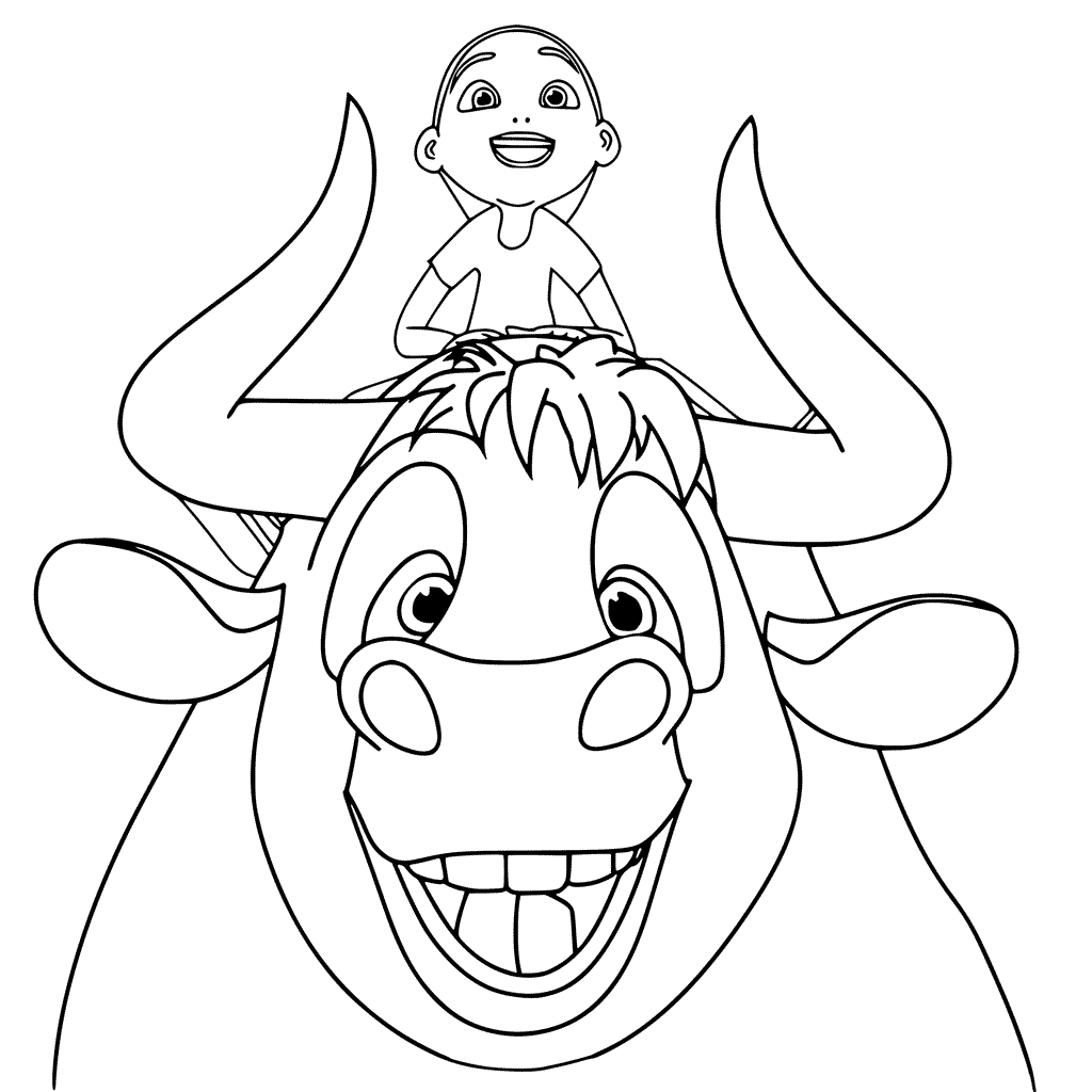 Ferdinand And Nina Coloring Pages
