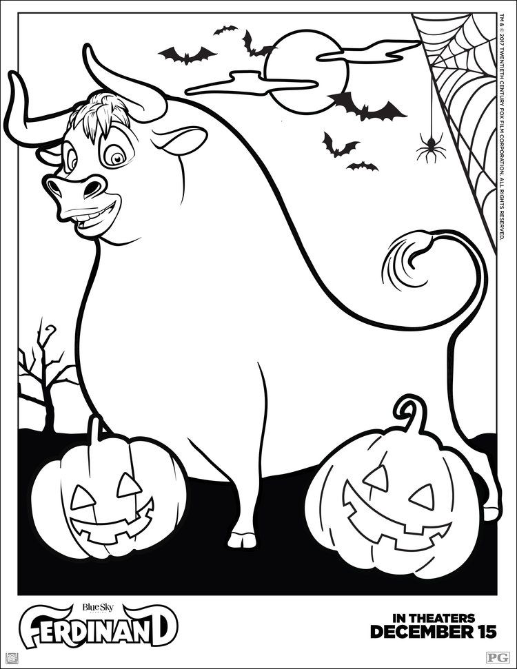 Ferdinand Halloween Coloring Pages