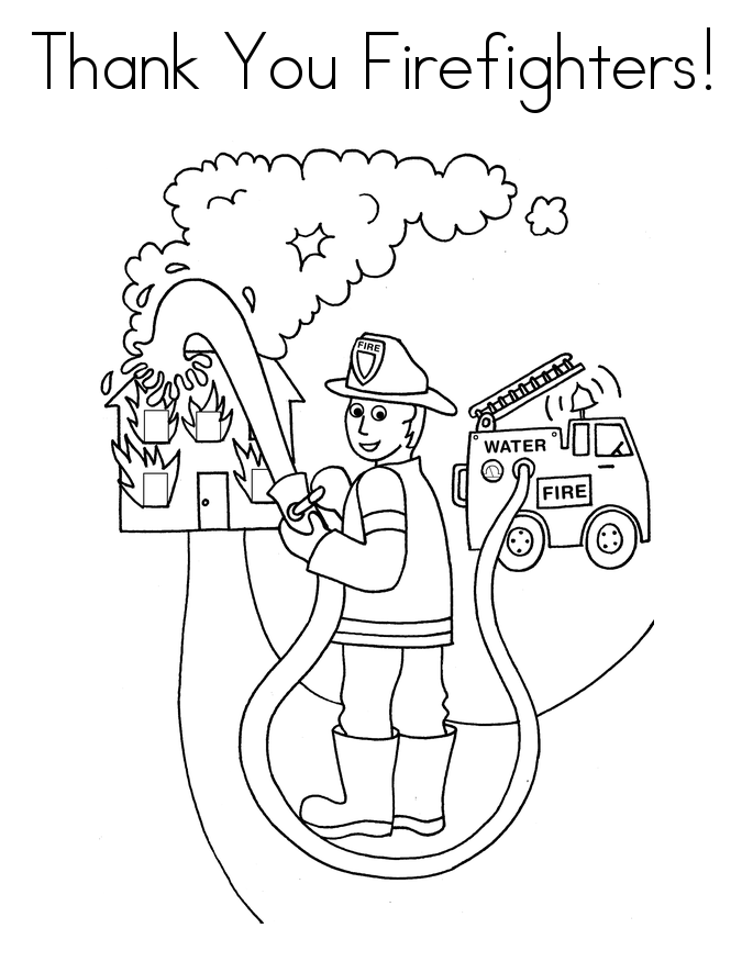 Fire Fighters Coloring Pages