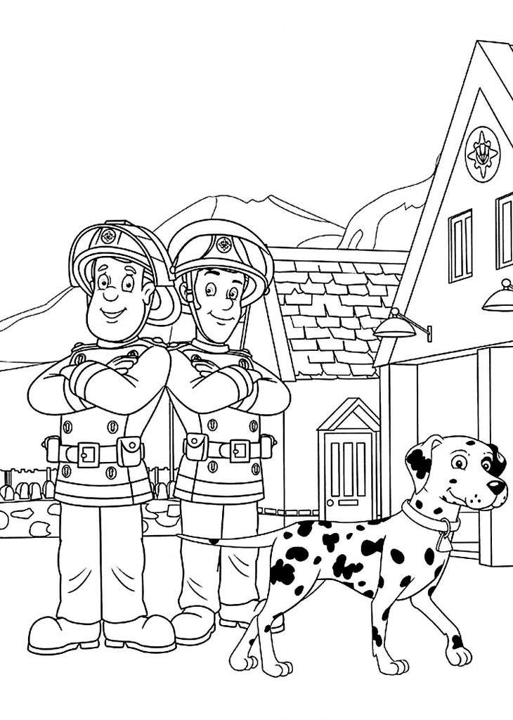 Fireman Sam Tv Show Coloring Page