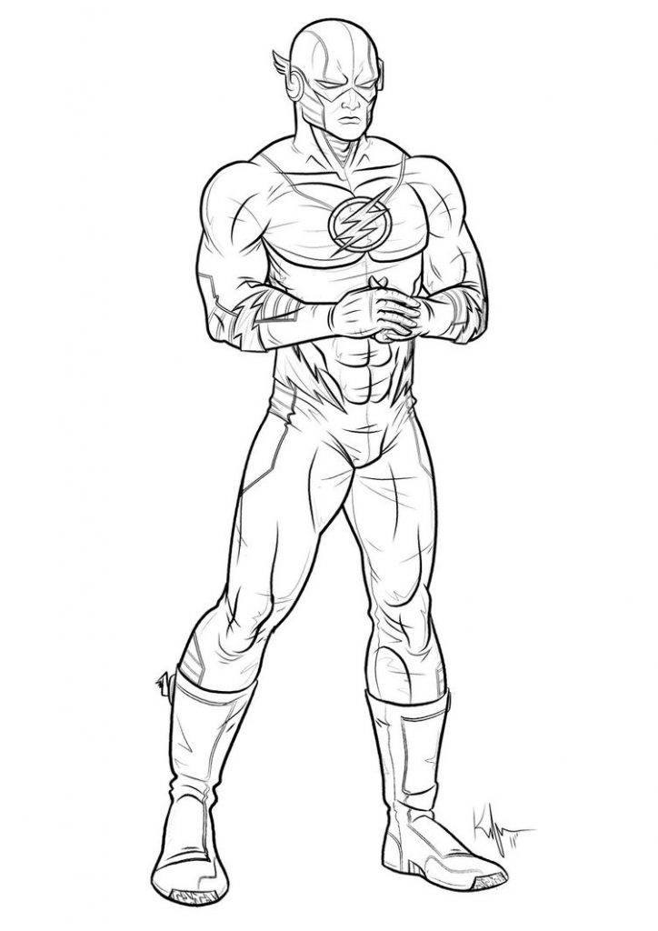 Flash Coloring Page