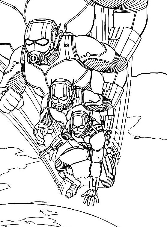 Free Ant Man Coloring Pages