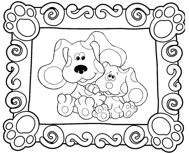 Free Blues Clues Coloring Pages