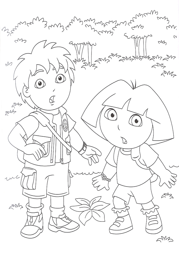 Free Diego Coloring Pages For Kids