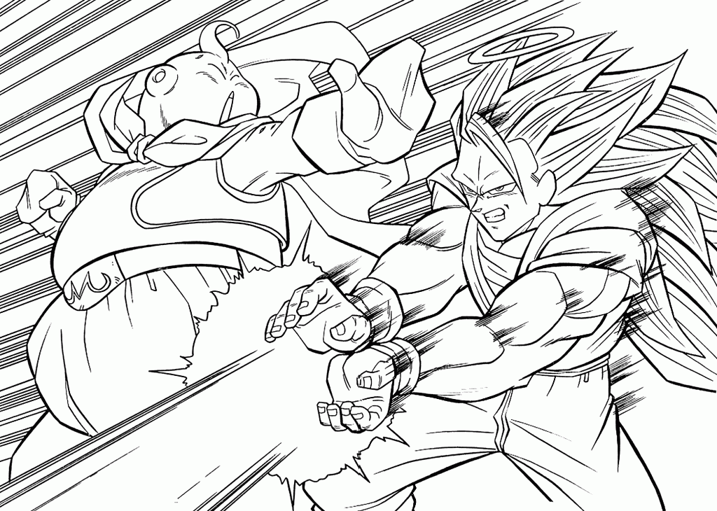 Free Dragonball Z Coloring Pages