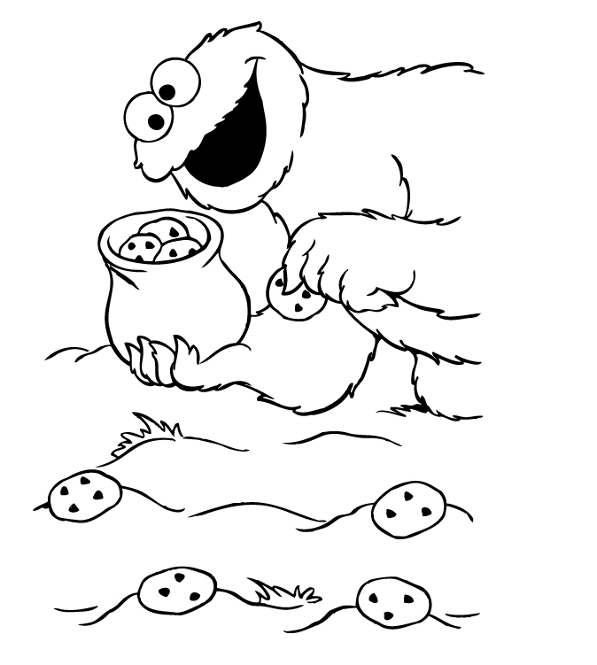 Free Elmo Coloring Pages