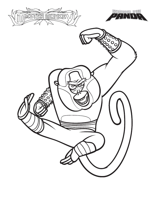 Free Kung Fu Panda Coloring Pages