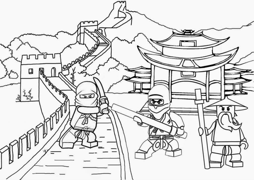 Free Lego Ninjago Coloring Sheet