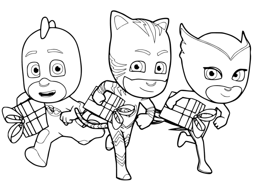 Free PJ Masks Coloring Pages