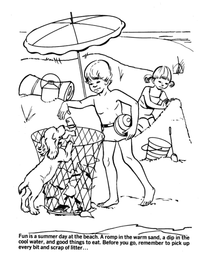 Free Printable Beach Coloring Pages For Kids