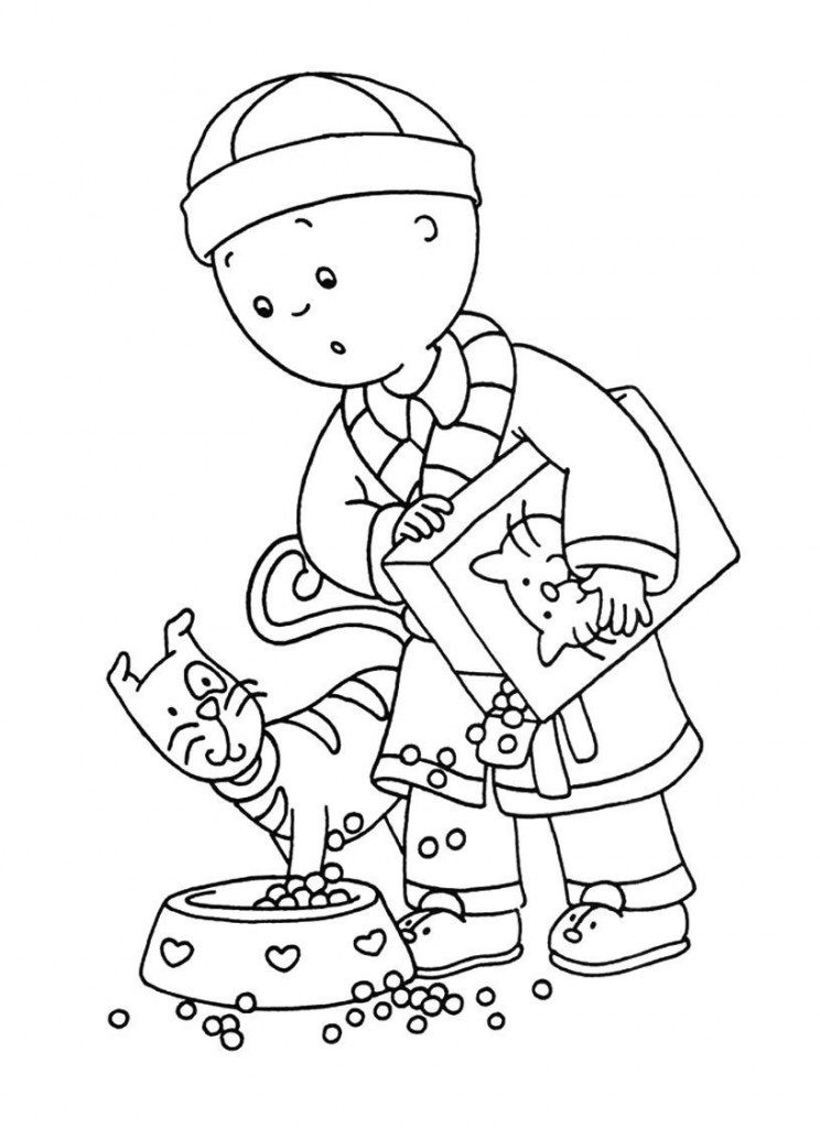 Free Printable Caillou Coloring Pages