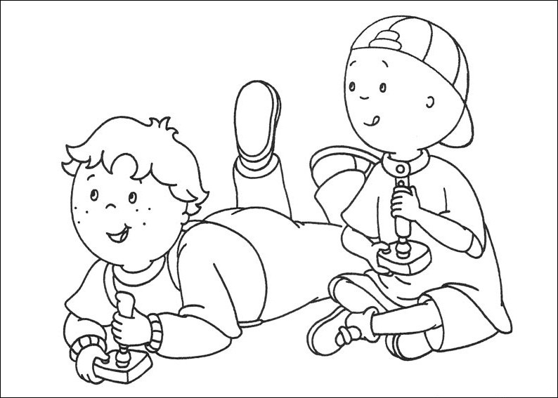 Free Printable Caillou Coloring Pages for Kids