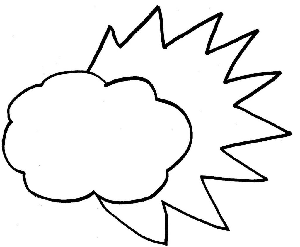 Free Printable Cloud Coloring Pages