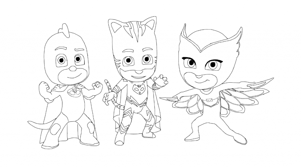 Free Printable PJ Masks Coloring Pages