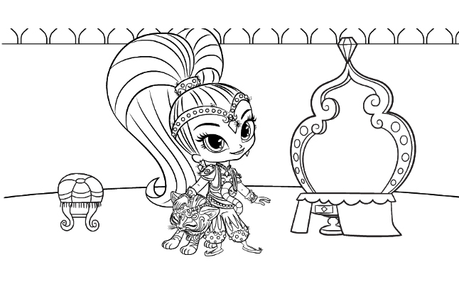 Free Printable Shimmer and Shine Coloring Pages