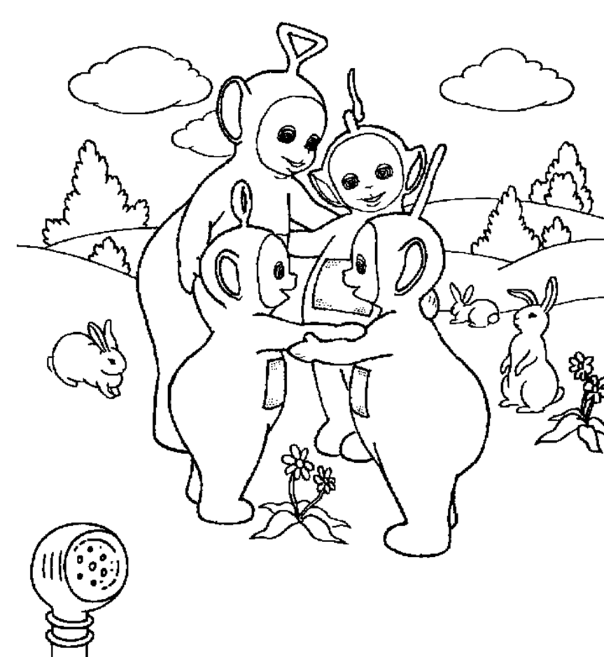 Free Printable Teletubbies Coloring Pages