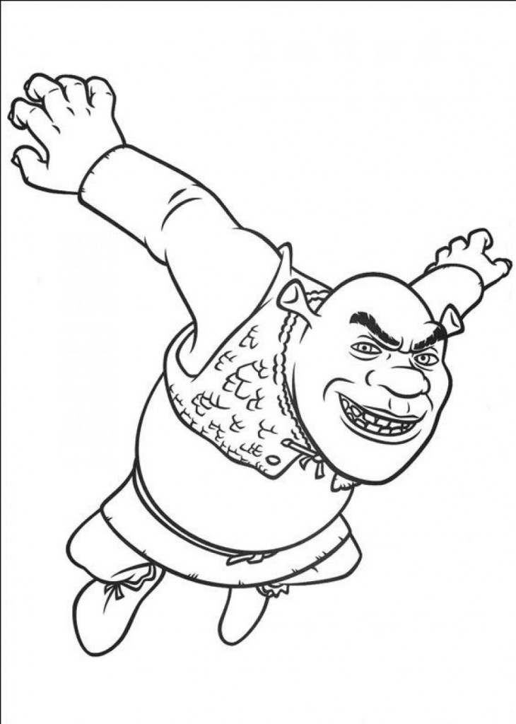 Free Shrek Coloring Pages