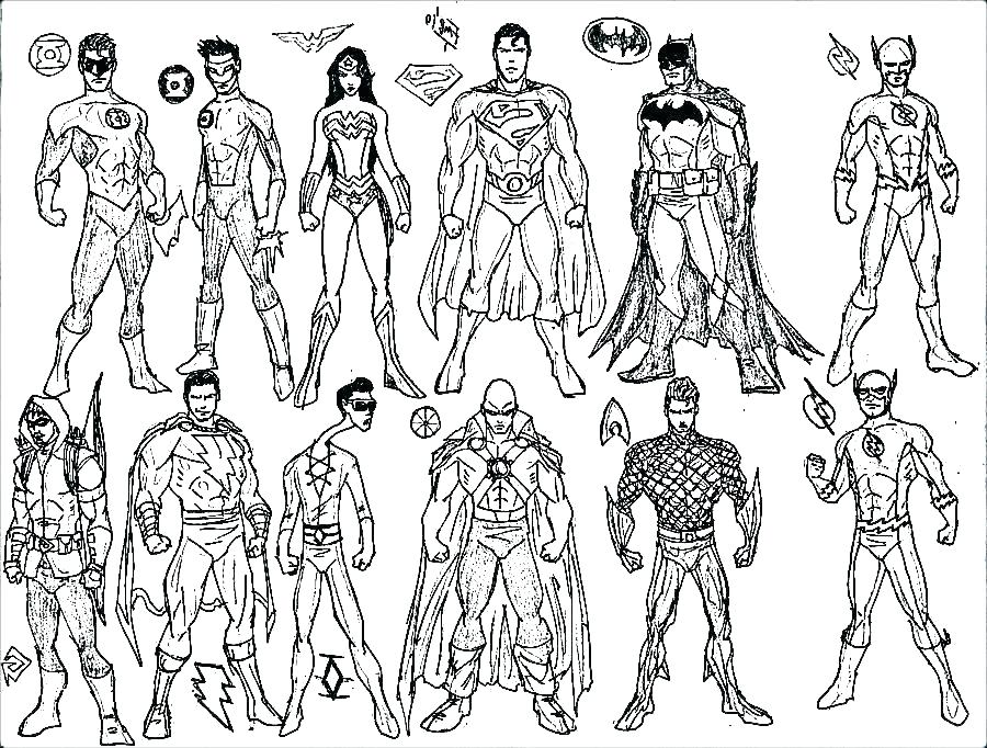 Free Superhero Coloring Pages