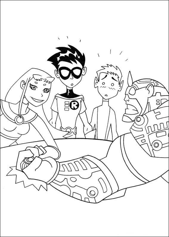 Free Teen Titans Coloring Page Printables