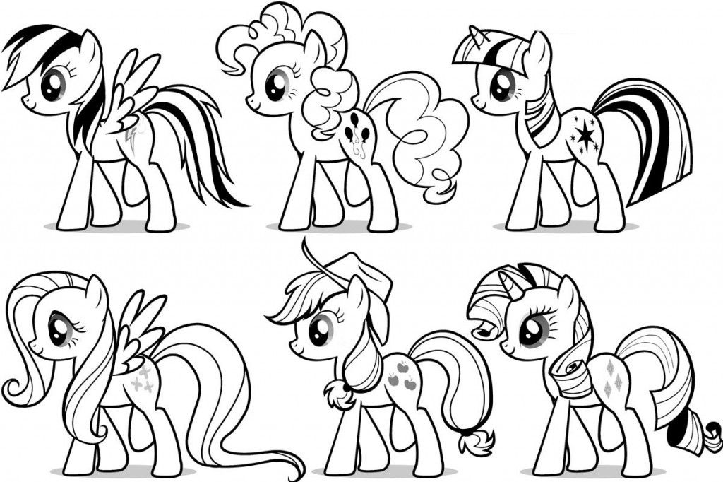 Friendship Is Magic Characters Coloring Pages