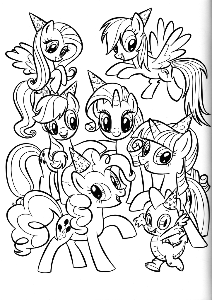 Frienship Is Magic Coloring Pages