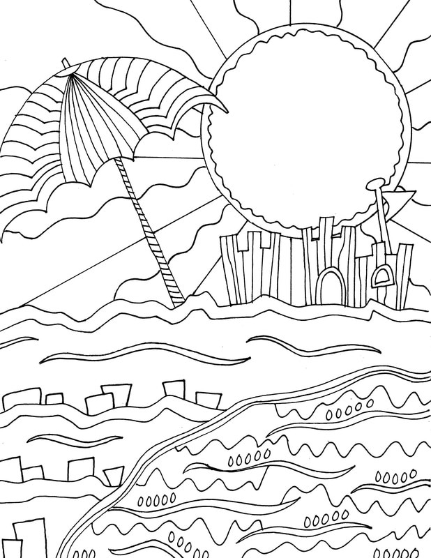 Fun Beach Coloring Pages