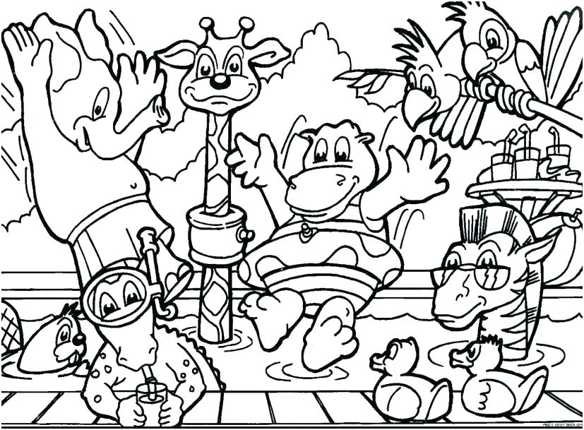 Fun Jungle Coloring Pages