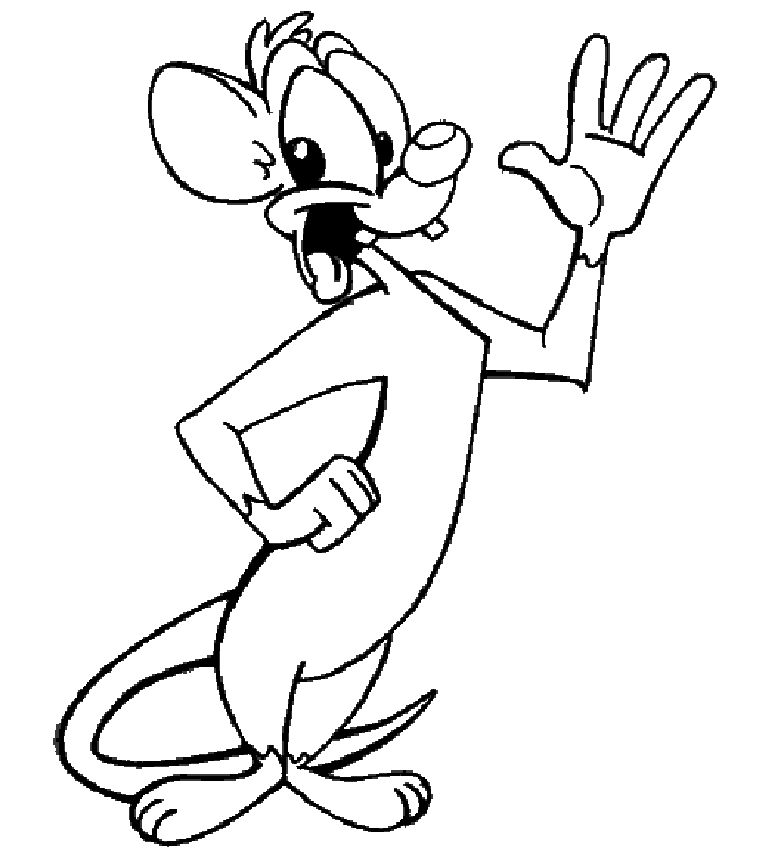 Funny Pinky Coloring Page