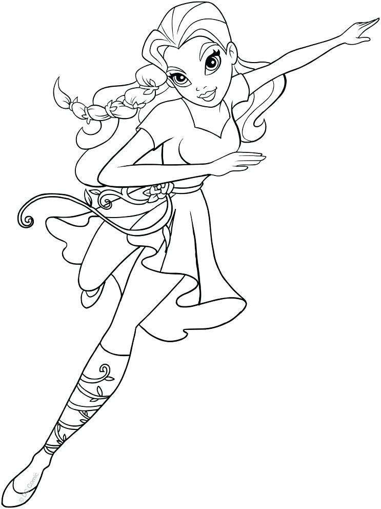 Girl Superheroes Coloring Pages