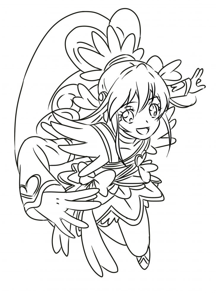 Glitter Breeze Coloring Page