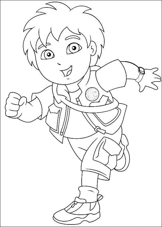 Go Diego Go Coloring Pages For Kids