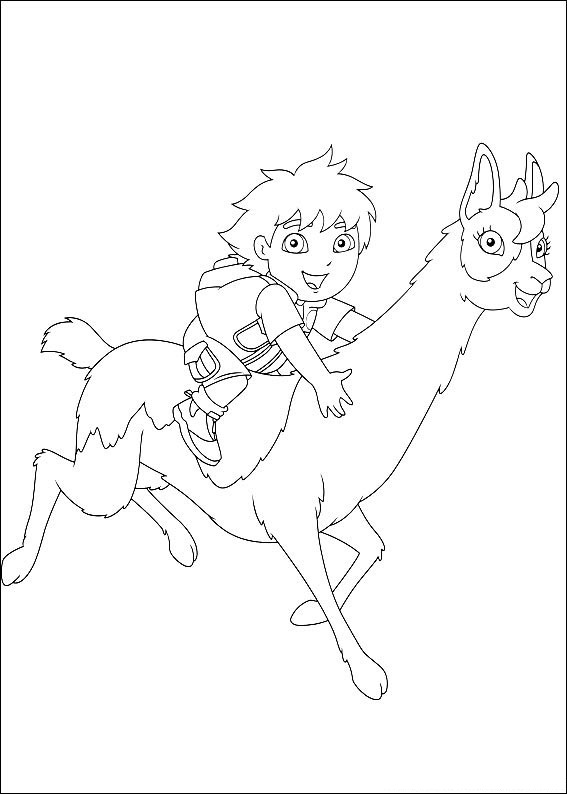 Go Diego Go Coloring Pages