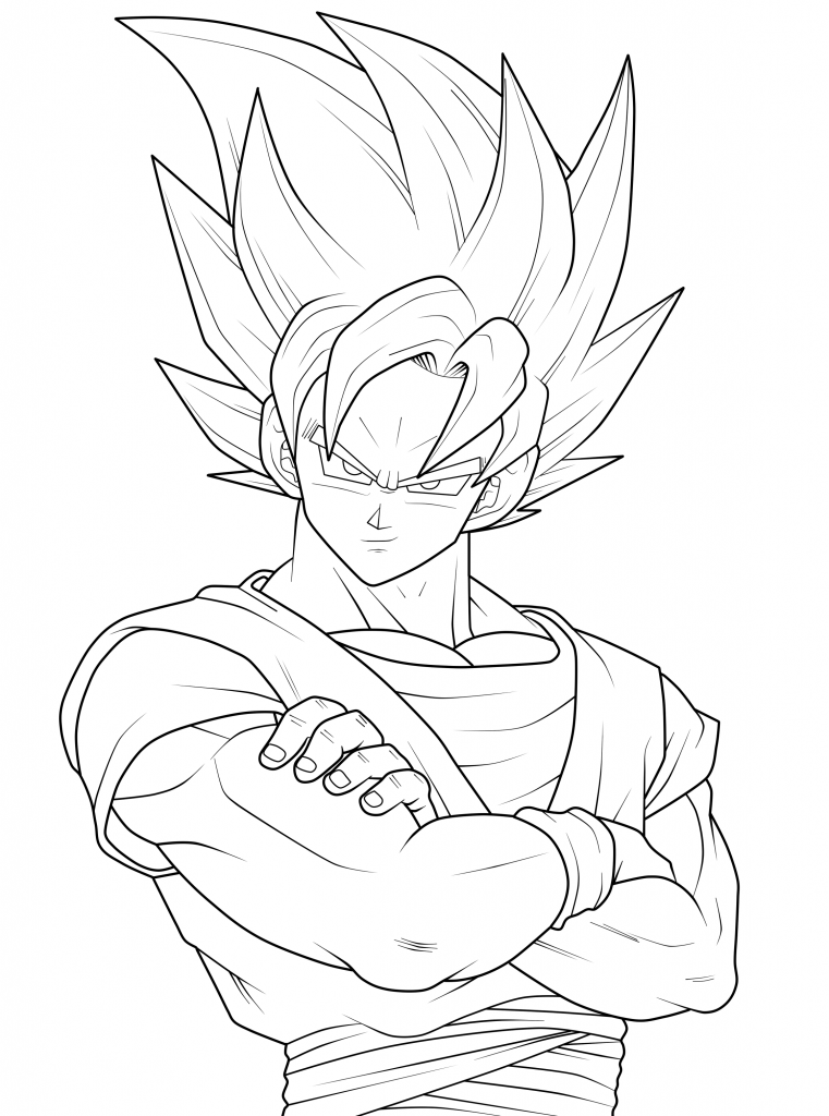 Goku Super Saiyan - Dragon Ball Z Coloring Pages