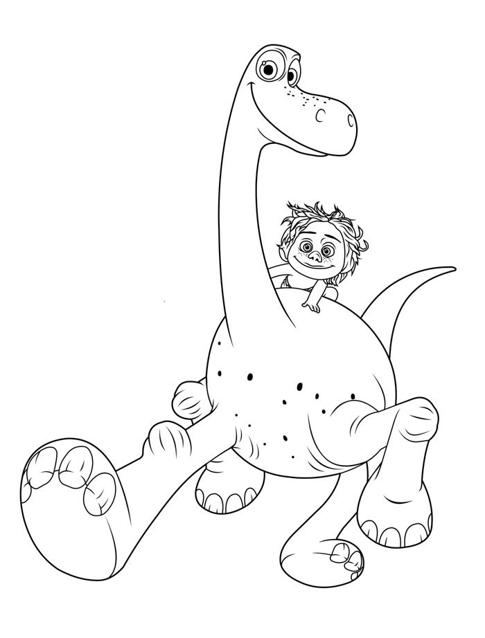 Good Dinosaur Characters Coloring Pages
