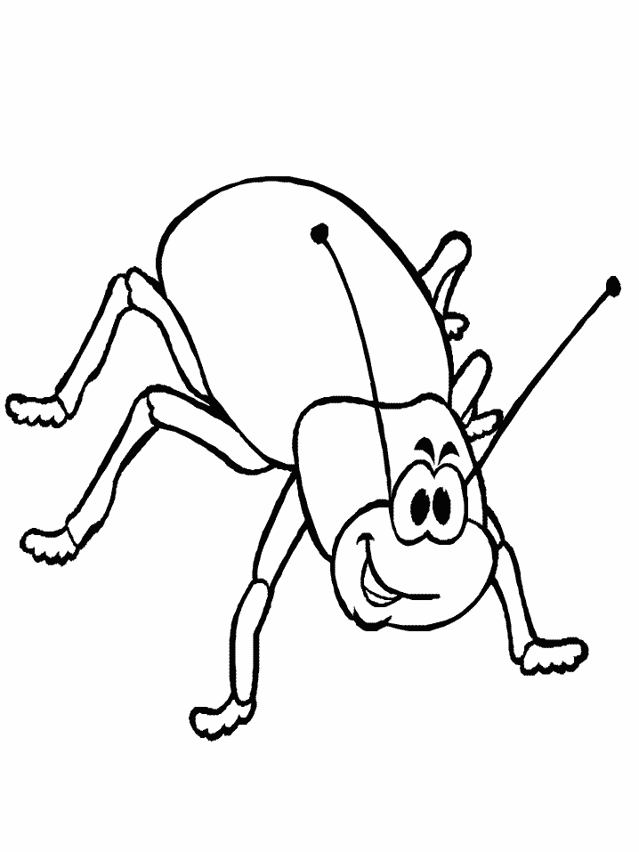 Grasshopper Insect Coloring Page