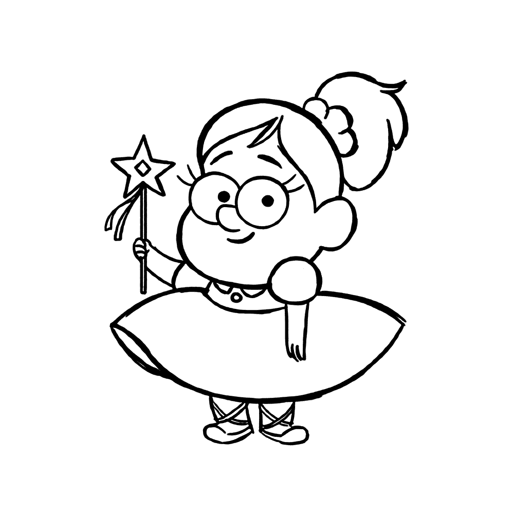 Gravity Falls Character Coloring Page